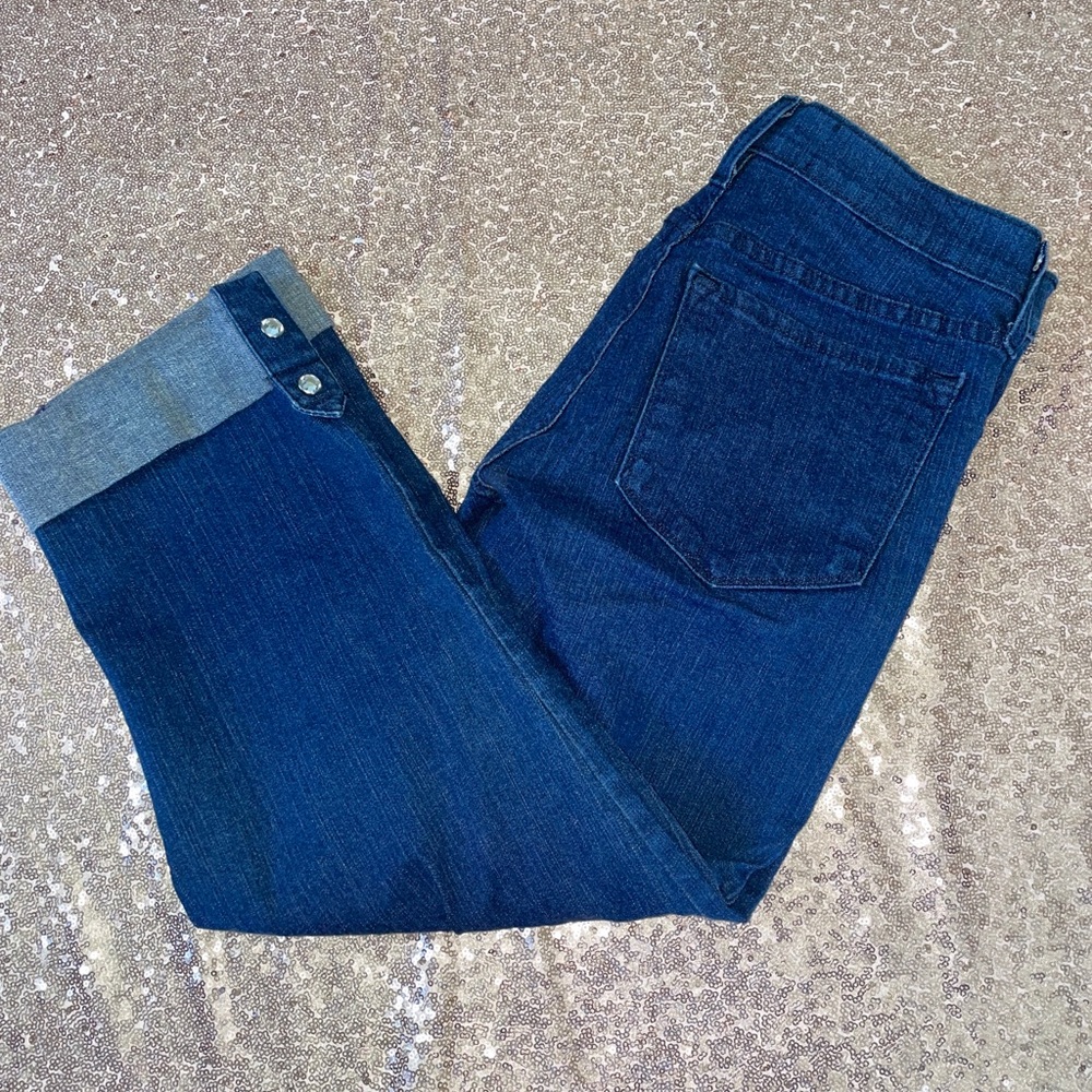 NYDJ Women’s Capri Blue Denim Jeans Size 2